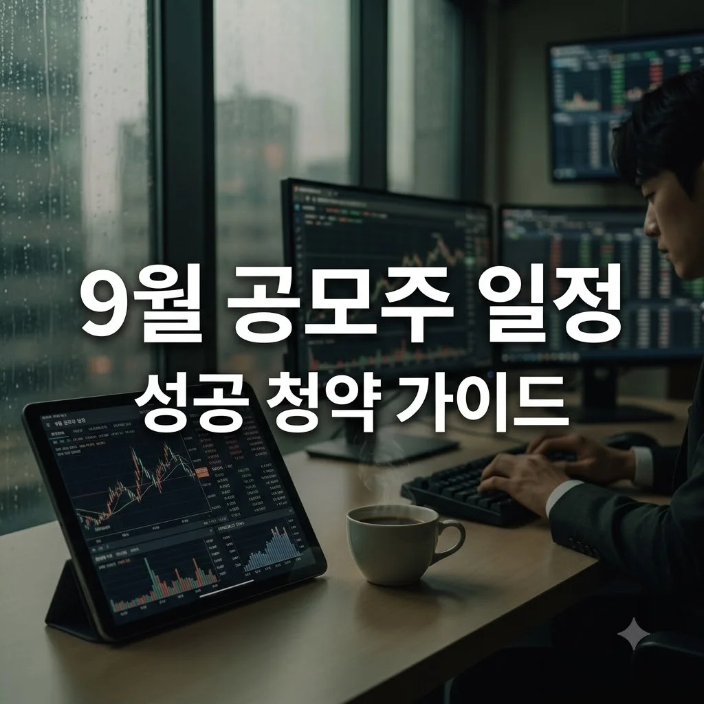 9월 공모주 일정 확인하고 알짜배기 청약 준비하는 방법
