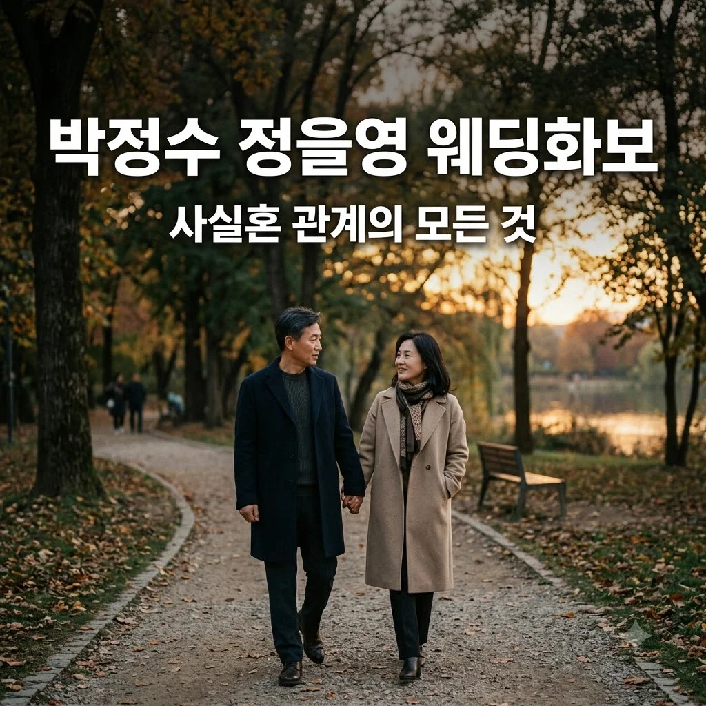 박정수 정을영 웨딩화보 사실혼 관계와 두 사람의 이야기