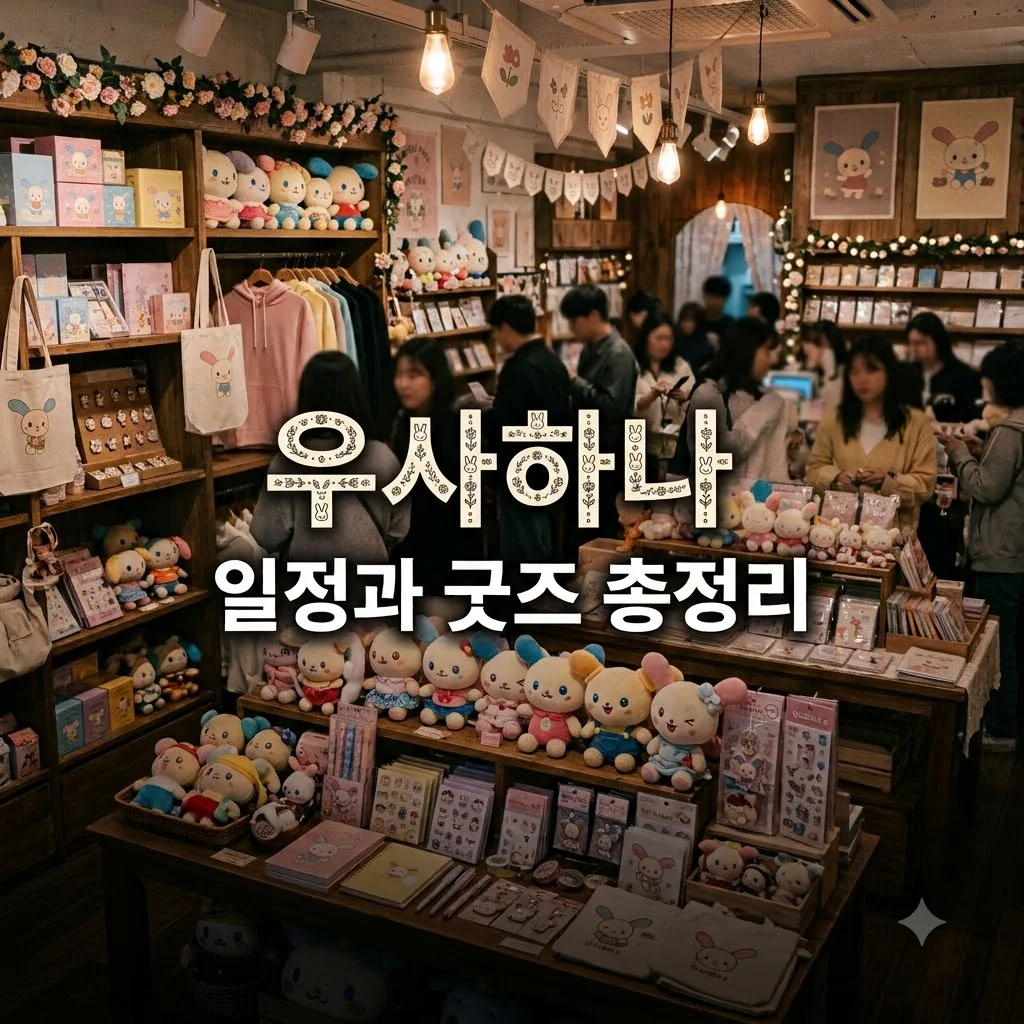 우사하나 팝업 스토어 일정 위치 굿즈 웨이팅 총정리