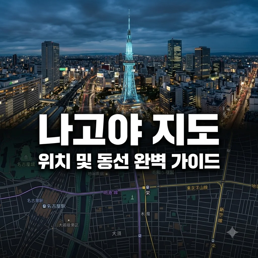 일본 나고야 위치 지도 및 주요 관광지 동선 완벽 가이드