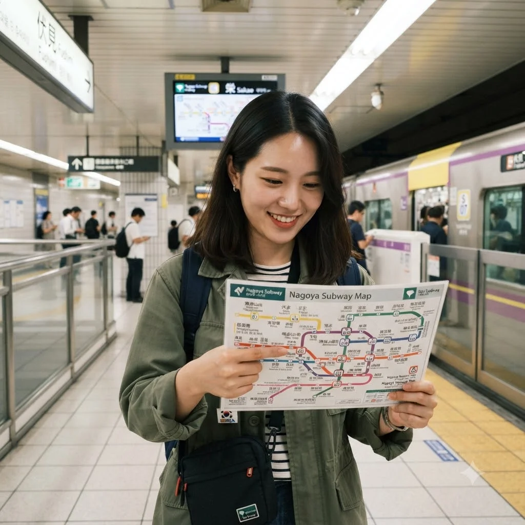 나고야 지하철 노선도로 보는 효율적인 여행 동선
