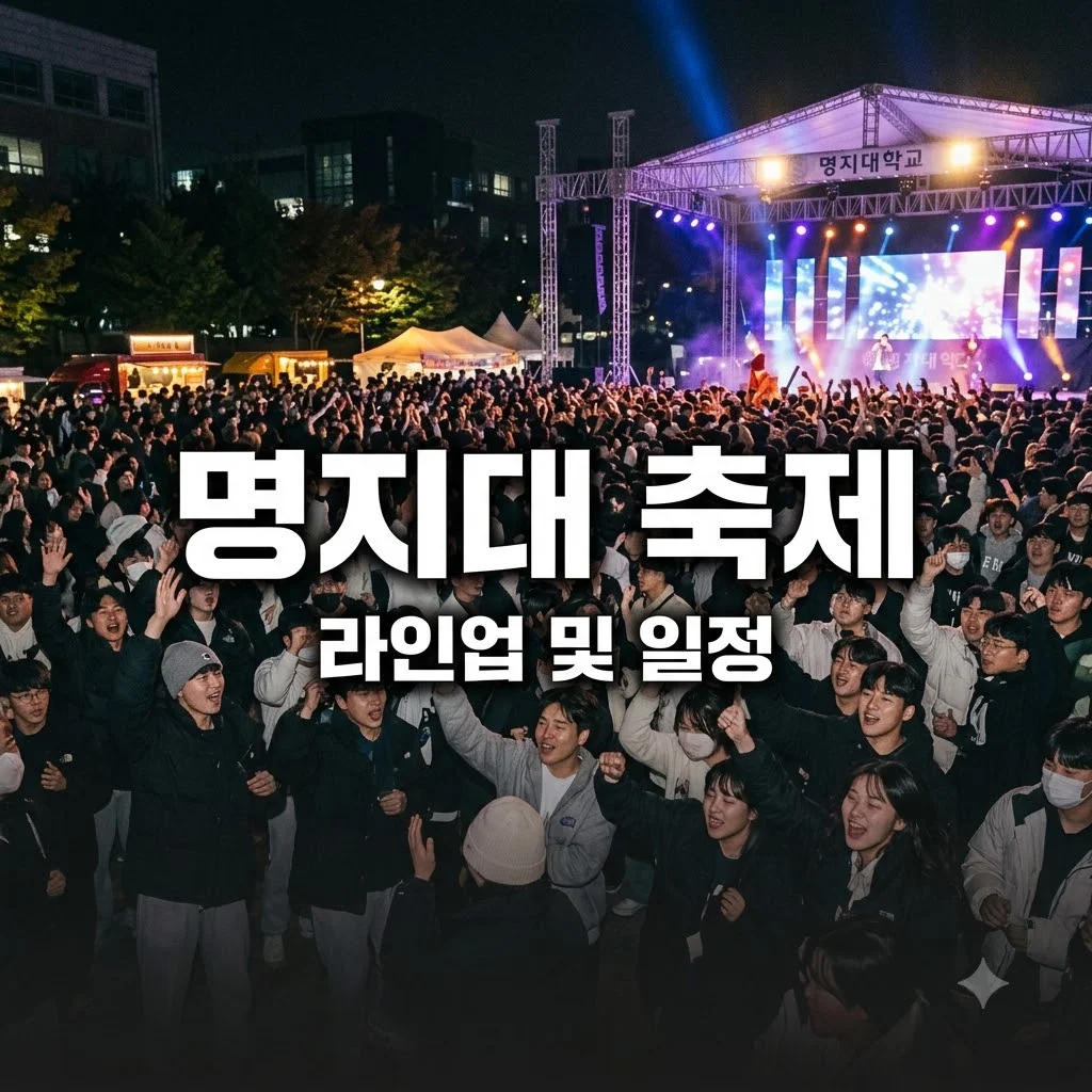 명지대 축제 라인업 일정 주점 연예인 초대 가수 총정리