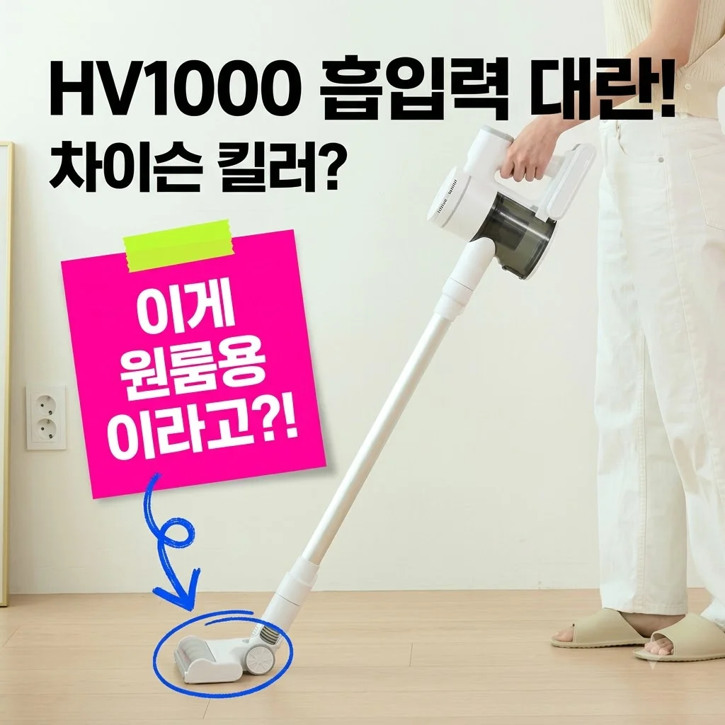 홈마블 무선청소기 HV1000 차이슨 원룸 흡입력 대란