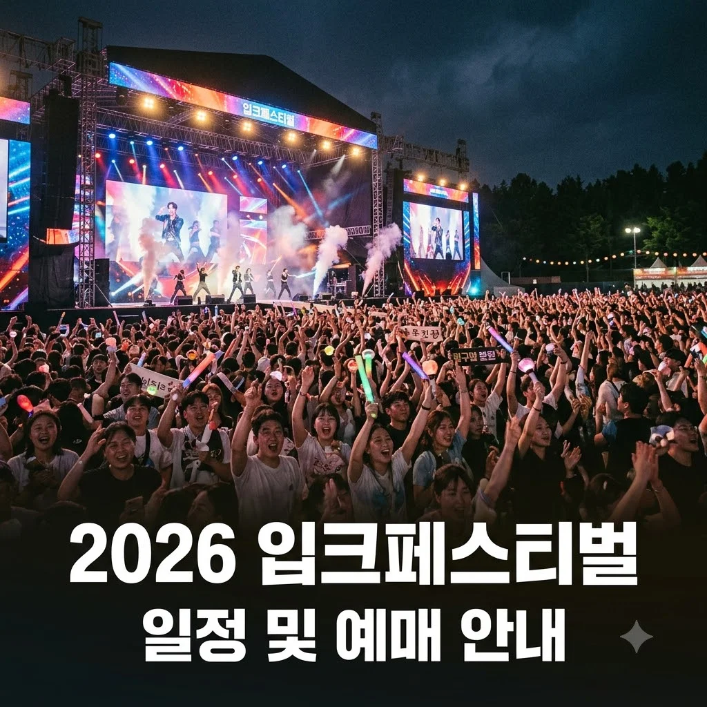 2026 입크페스티벌 일정 라인업 예매 방법 완벽 가이드