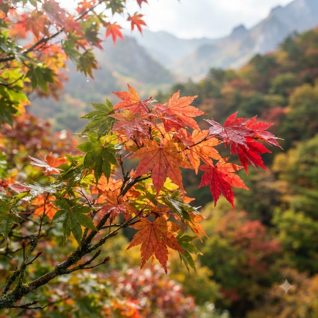 전국 주요 산별 2026 단풍 시기 비교