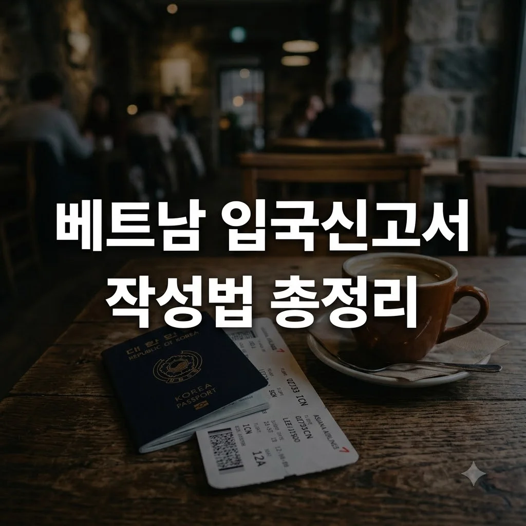 베트남 입국신고서 작성법 및 세관 신고 최신 가이드