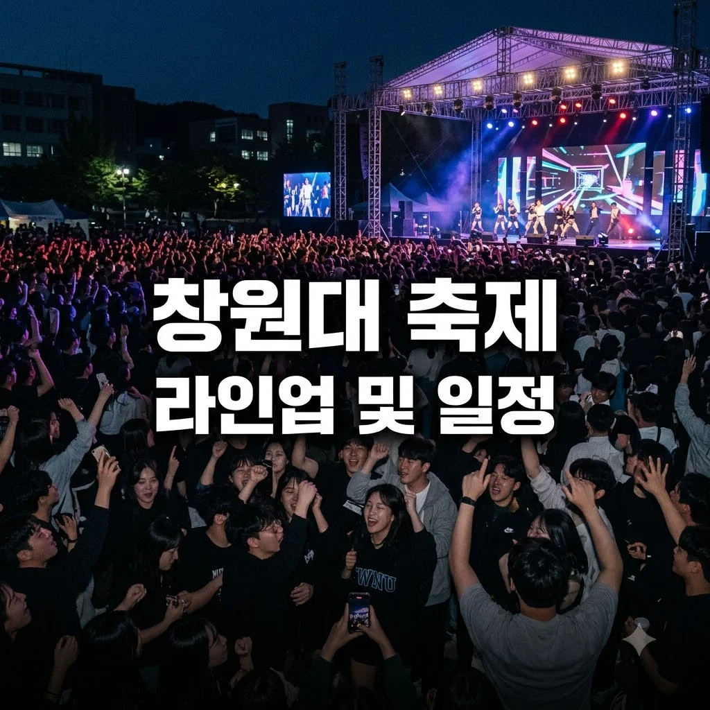 창원대 축제 라인업 주점 주차 일정 완벽 가이드