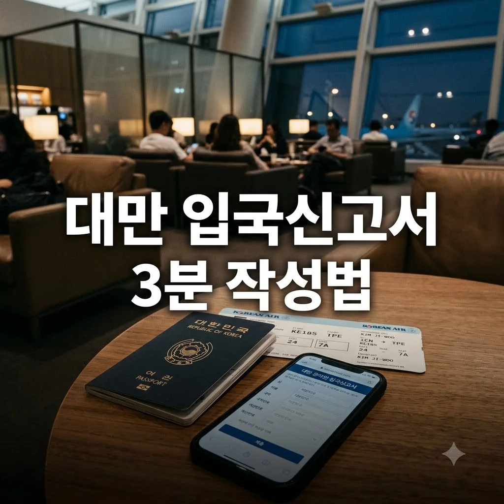 대만 입국신고서 작성법 및 온라인 온라인신청 무료 가이드 2026