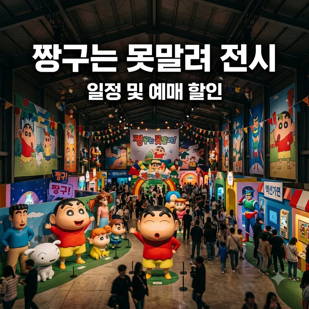 짱구는 못말려 전시회 일정 예매 티켓 가격 할인 주차 총정리