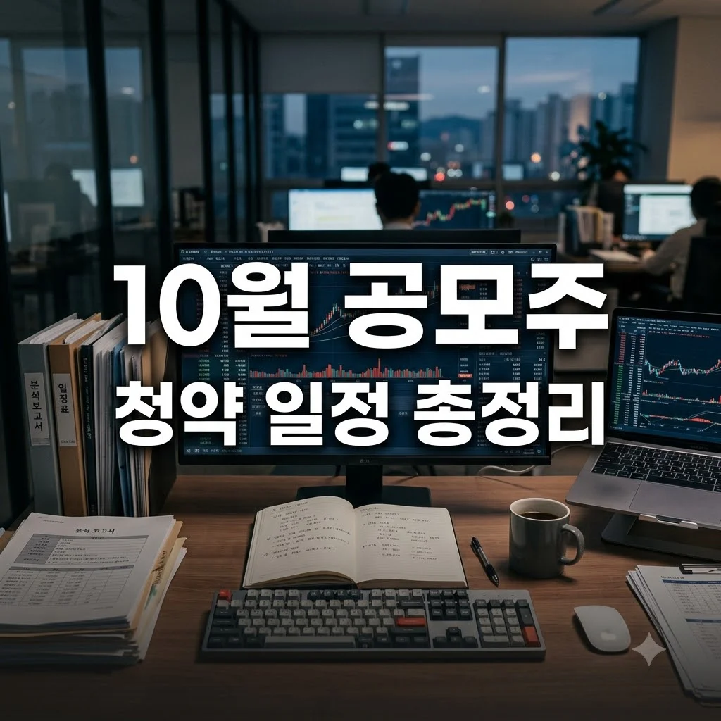 10월 공모주 일정 청약 정보 알짜배기 가이드
