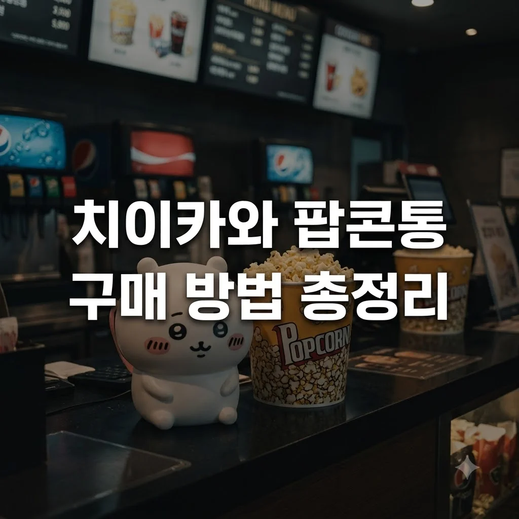 cgv 치이카와 팝콘통 구매 방법과 가격, 실물 후기 완벽 정리