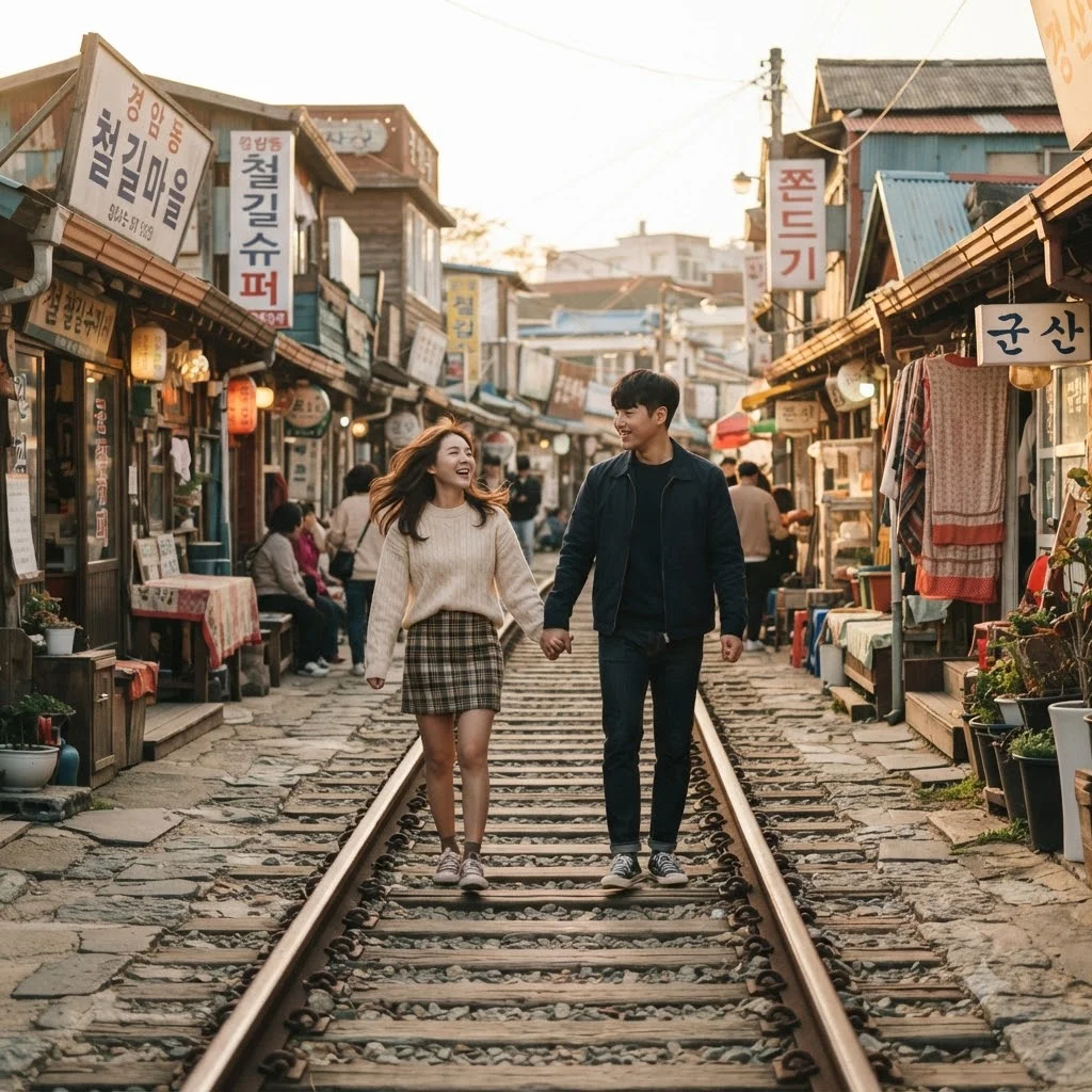추억 소환 스팟, 경암동 철길마을과 초원사진관