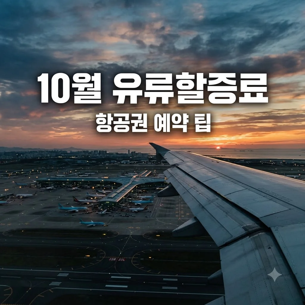 10월 유류할증료 완벽 정리: 국제선 항공권 예약 전 꼭 확인하세요