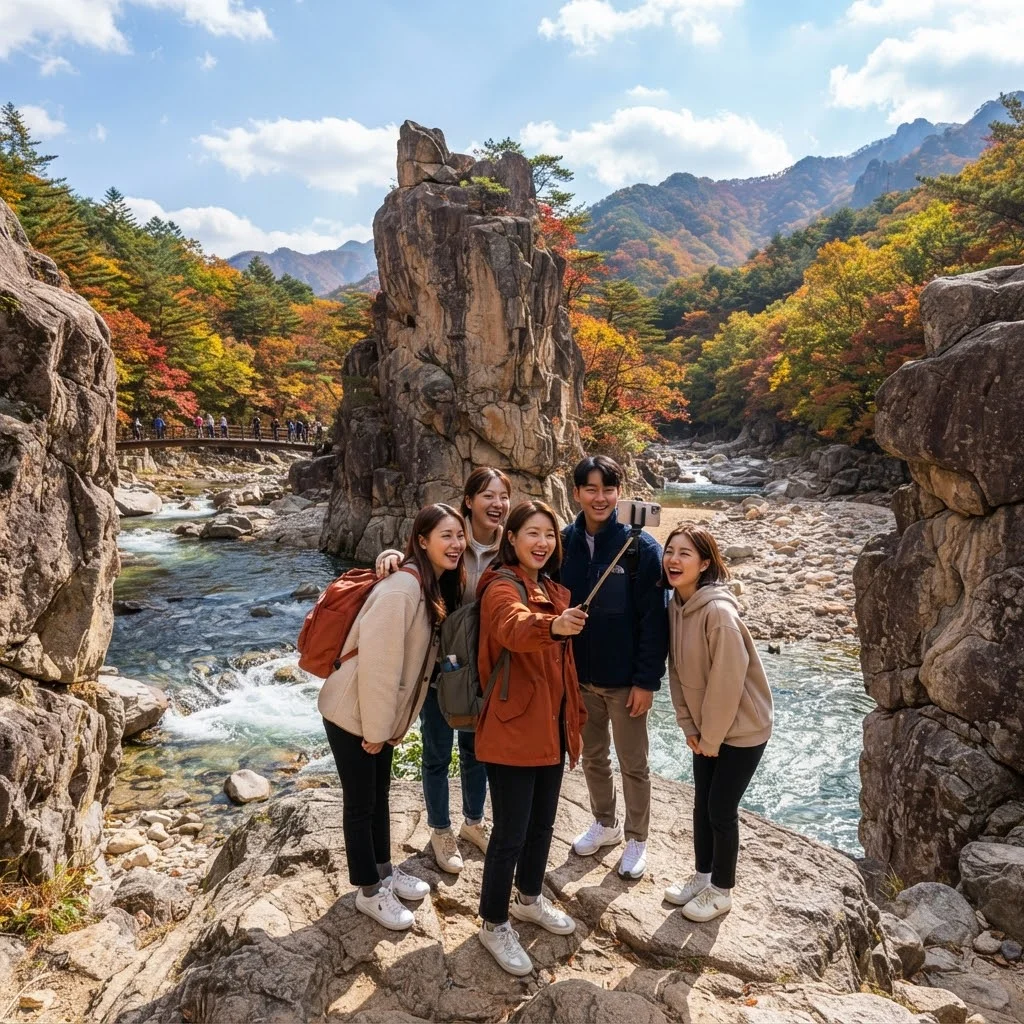 부자의 기운을 품은 솥바위 탐방 및 포토존