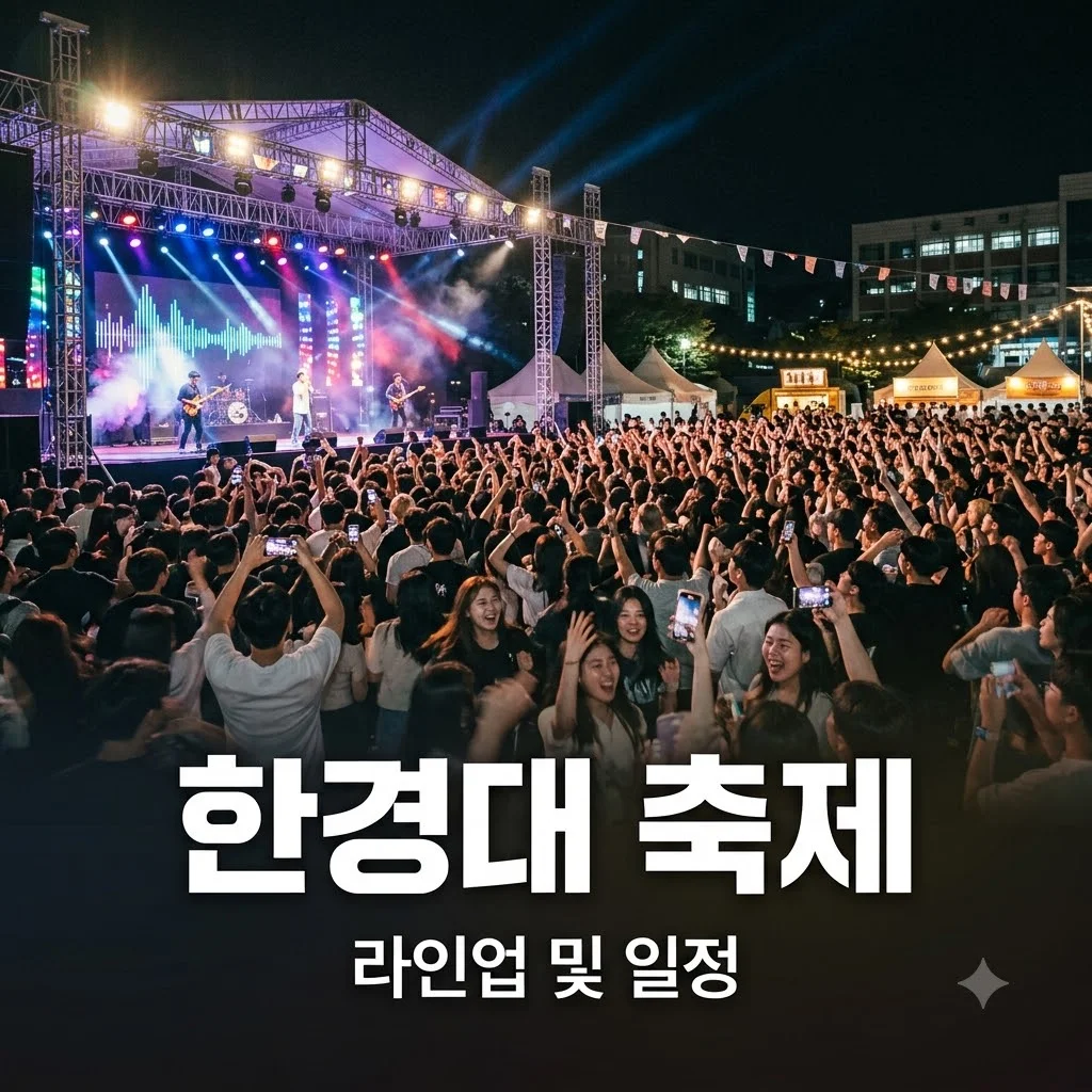 한경대 축제 라인업과 일정, 주차 및 축제 즐기기 총정리