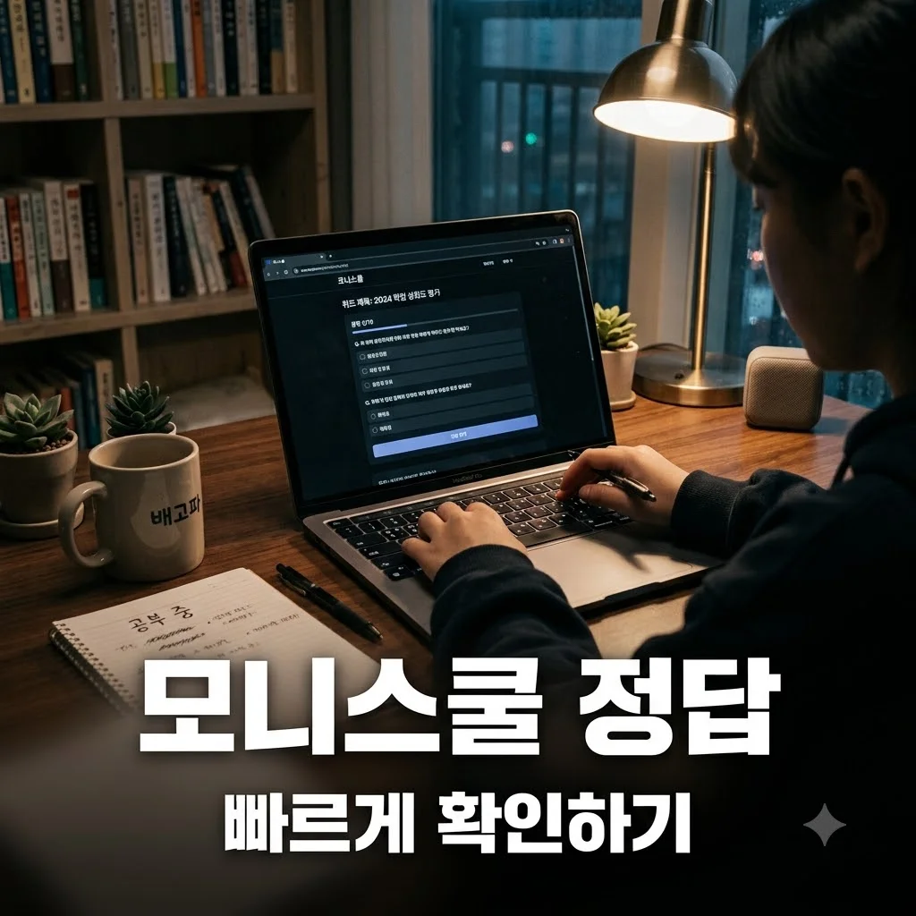모니스쿨 정답 빠르게 확인하는 방법과 완벽 가이드