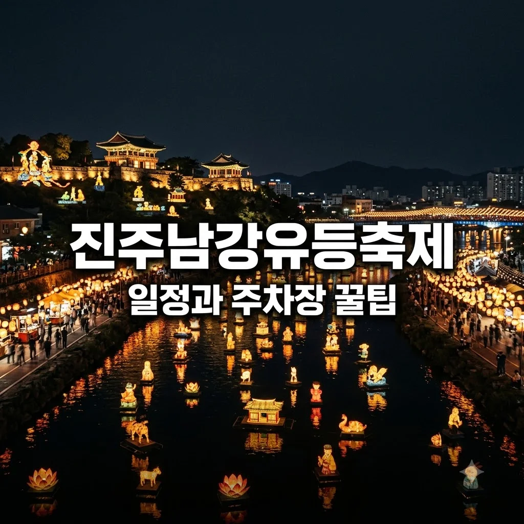 진주남강유등축제 일정과 주차장 완벽 가이드