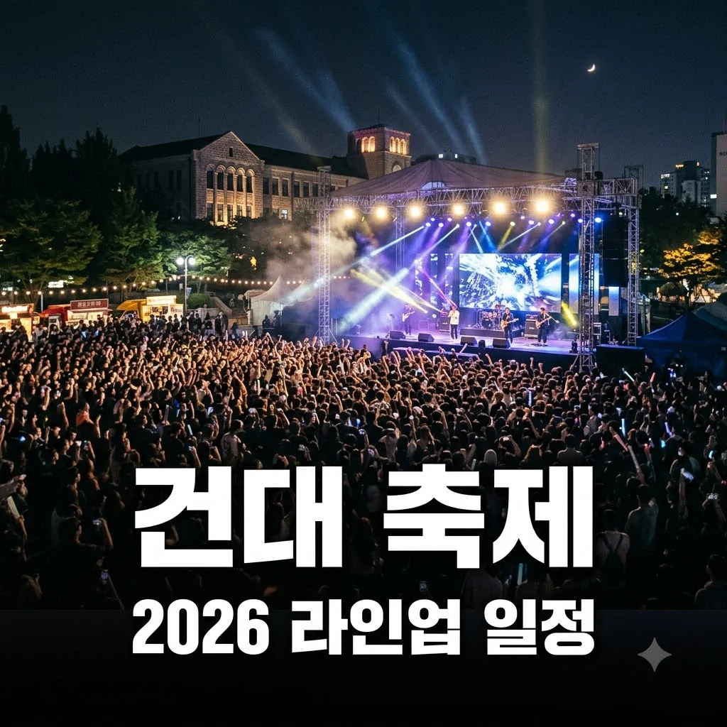 건대 축제 2026 라인업 일정 주점 총정리
