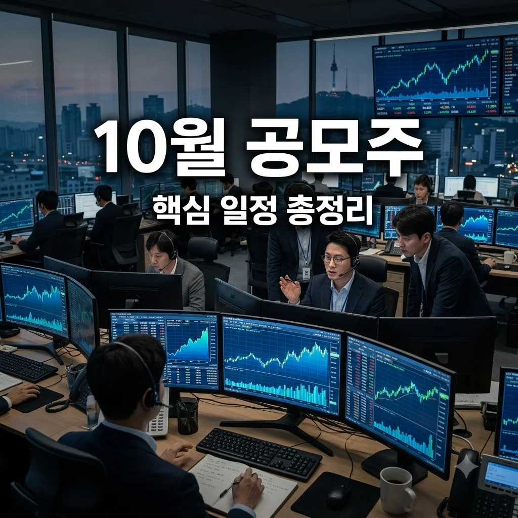 10월 공모주 일정 완벽 정리: 이번 달 기대주와 청약 방법