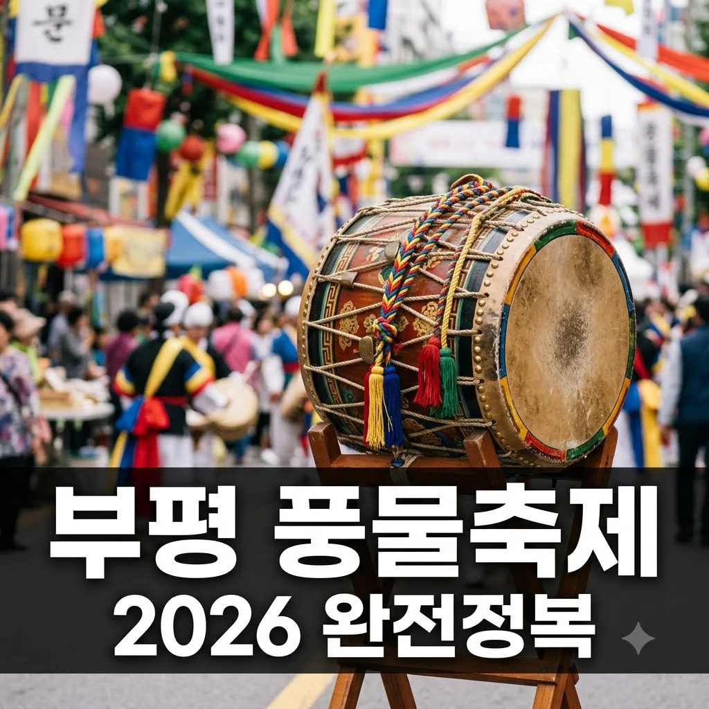 부평 풍물축제 2026 일정 초리가이드 주차 명당 위치 총정리