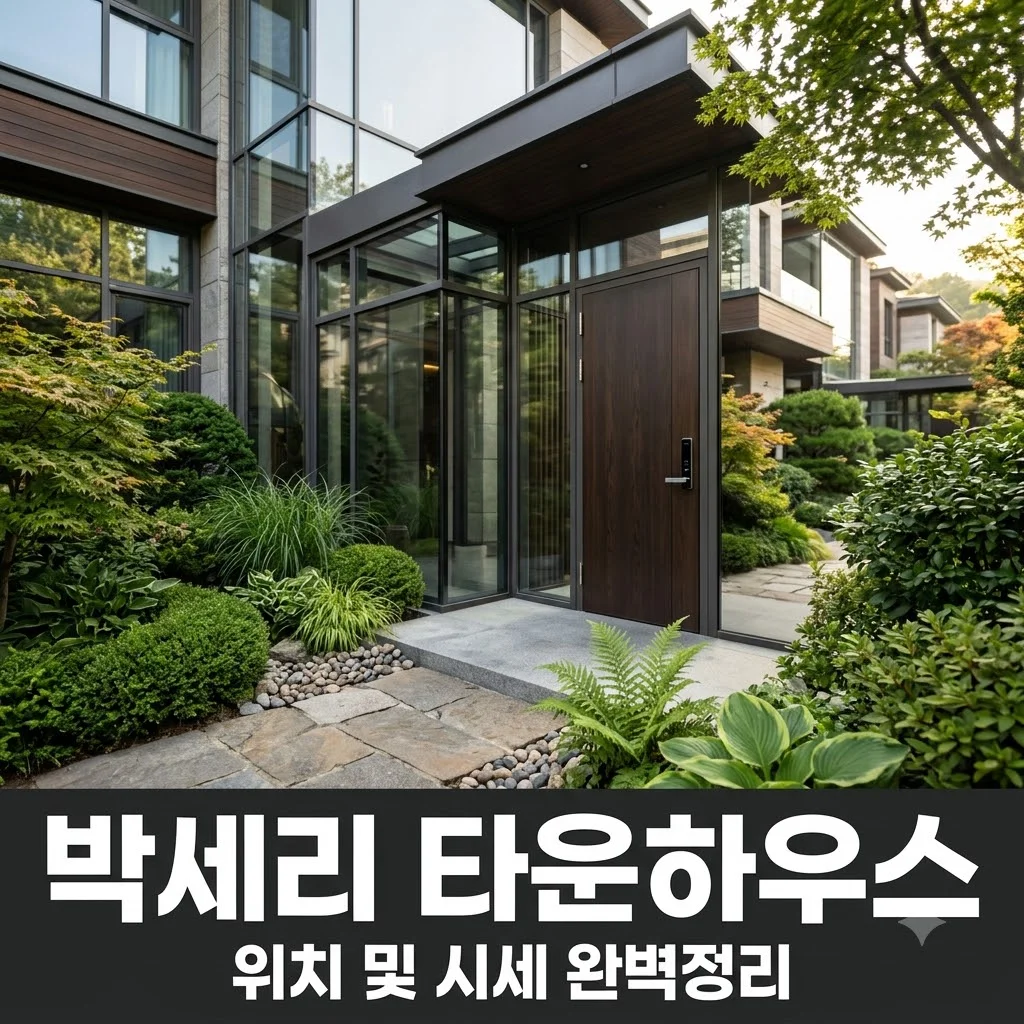 박세리 타운하우스 위치와 매매 가격 조건 및 용인 고급 단지 특징 분석