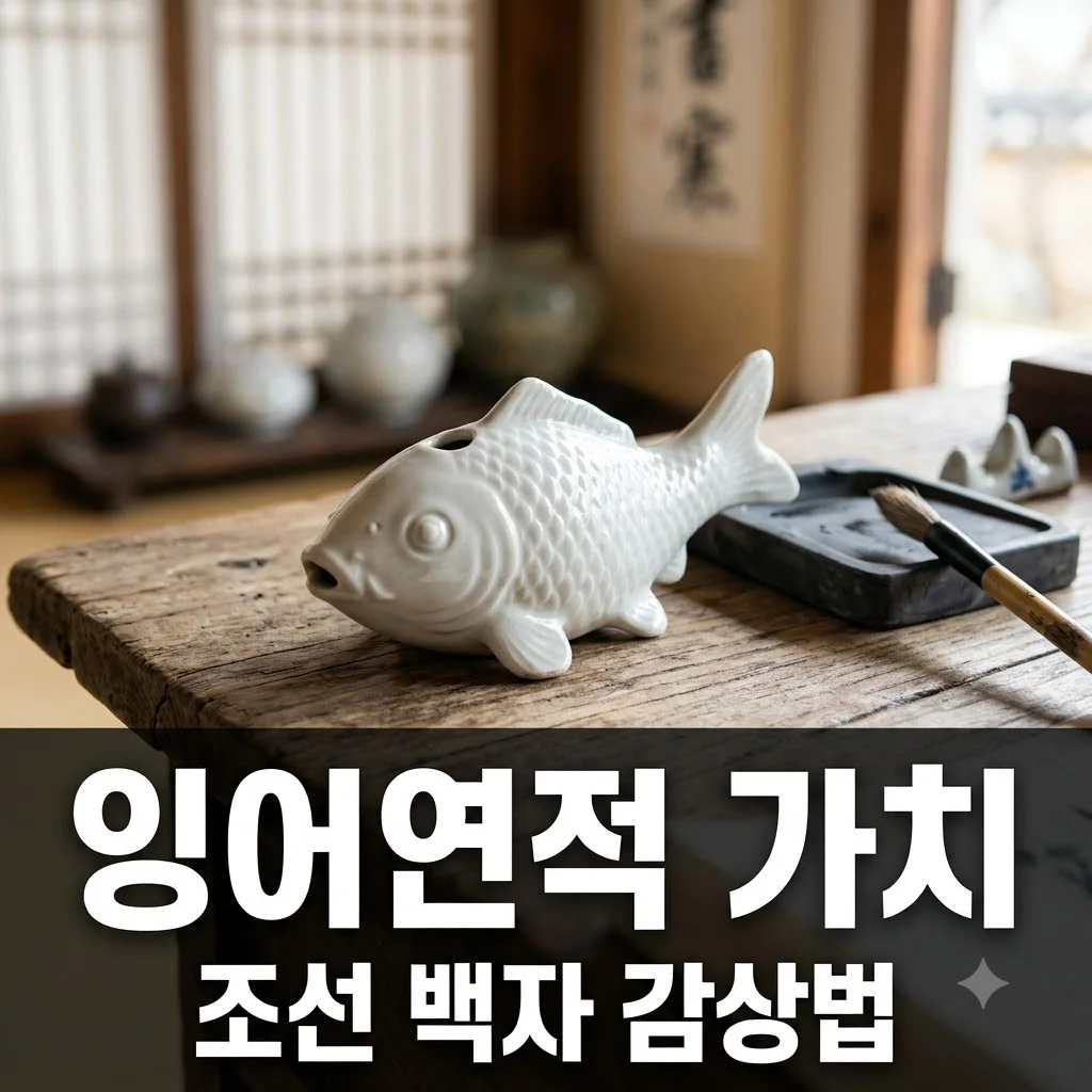 잉어연적의 상징성과 가치 조선 백자 문방구의 매력 정리