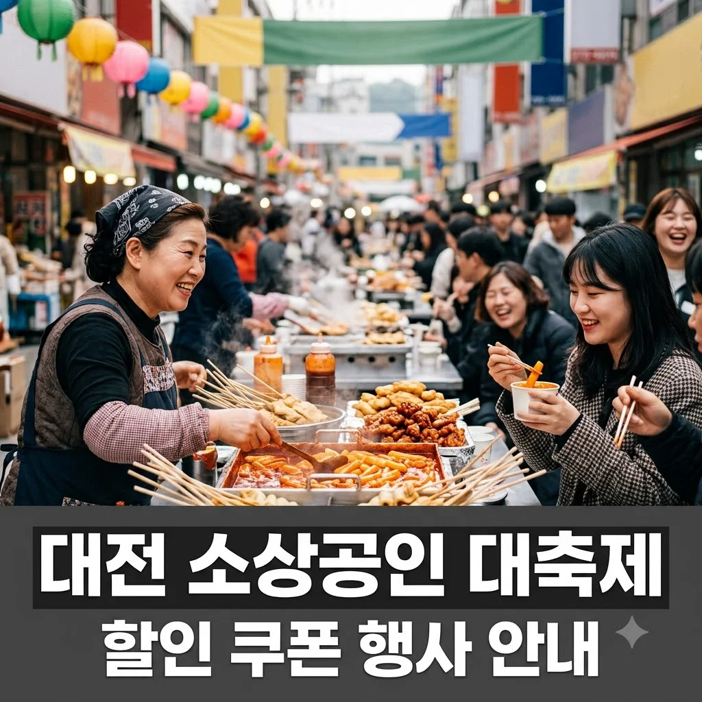 대전 소상공인 대축제 2026 일정 혜택 및 현장 쿠폰 사용 팁