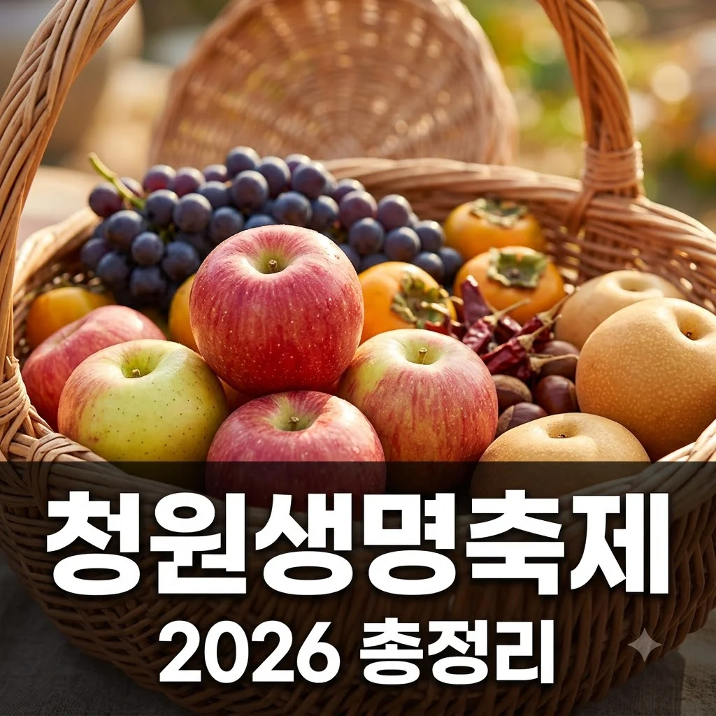 청원생명축제 2026 일정·입장료·주차장·가수 라인업 총정리