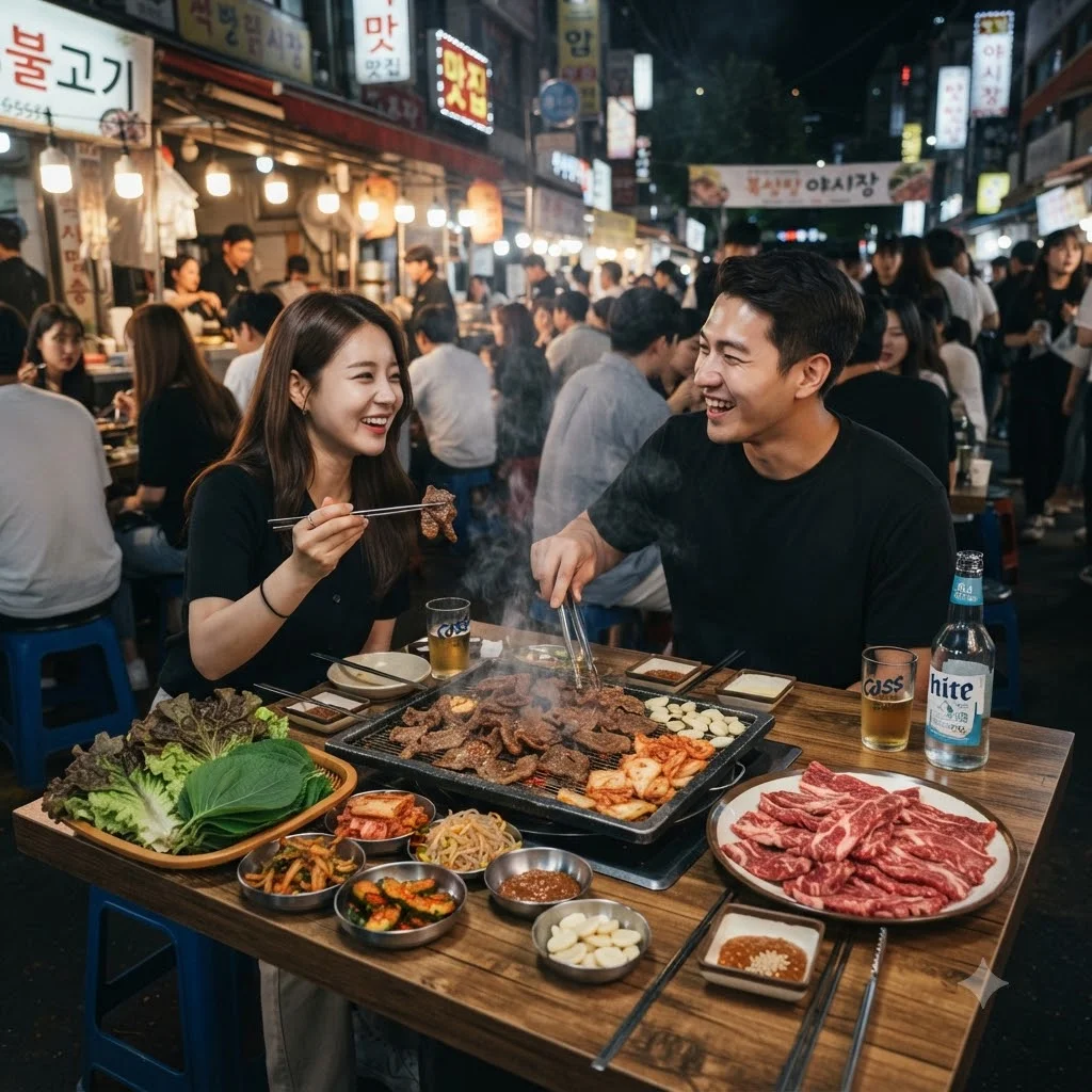 축제에서 빠질 수 없는 셀프 식당과 체험 이벤트