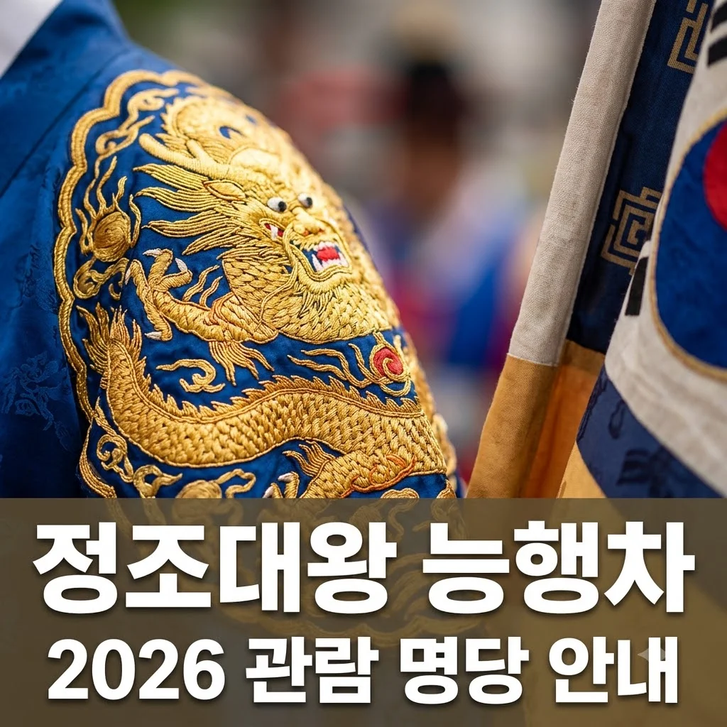 정조대왕 능행차 2026 일정 및 명당 위치 완벽 총정리