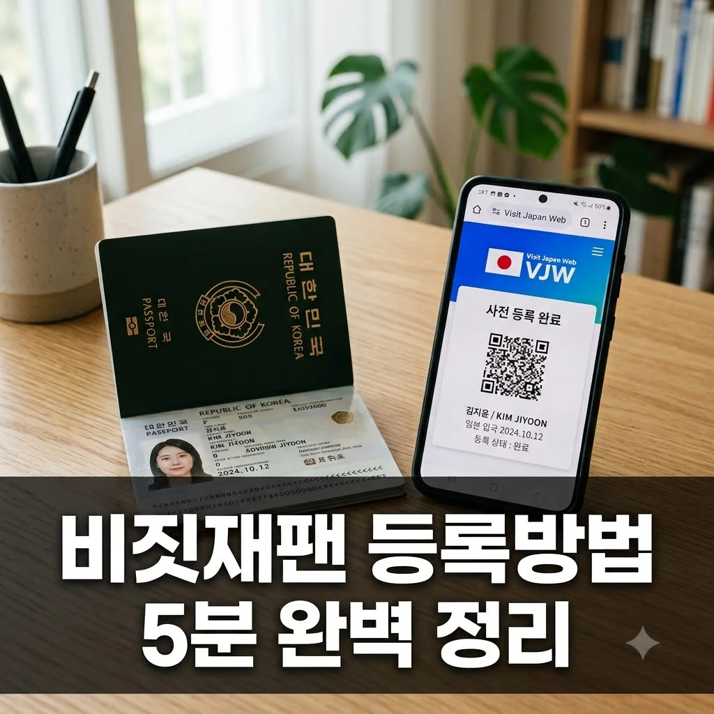 비짓재팬 등록방법 5분 완벽 가이드: 여권등록부터 QR코드 발급까지