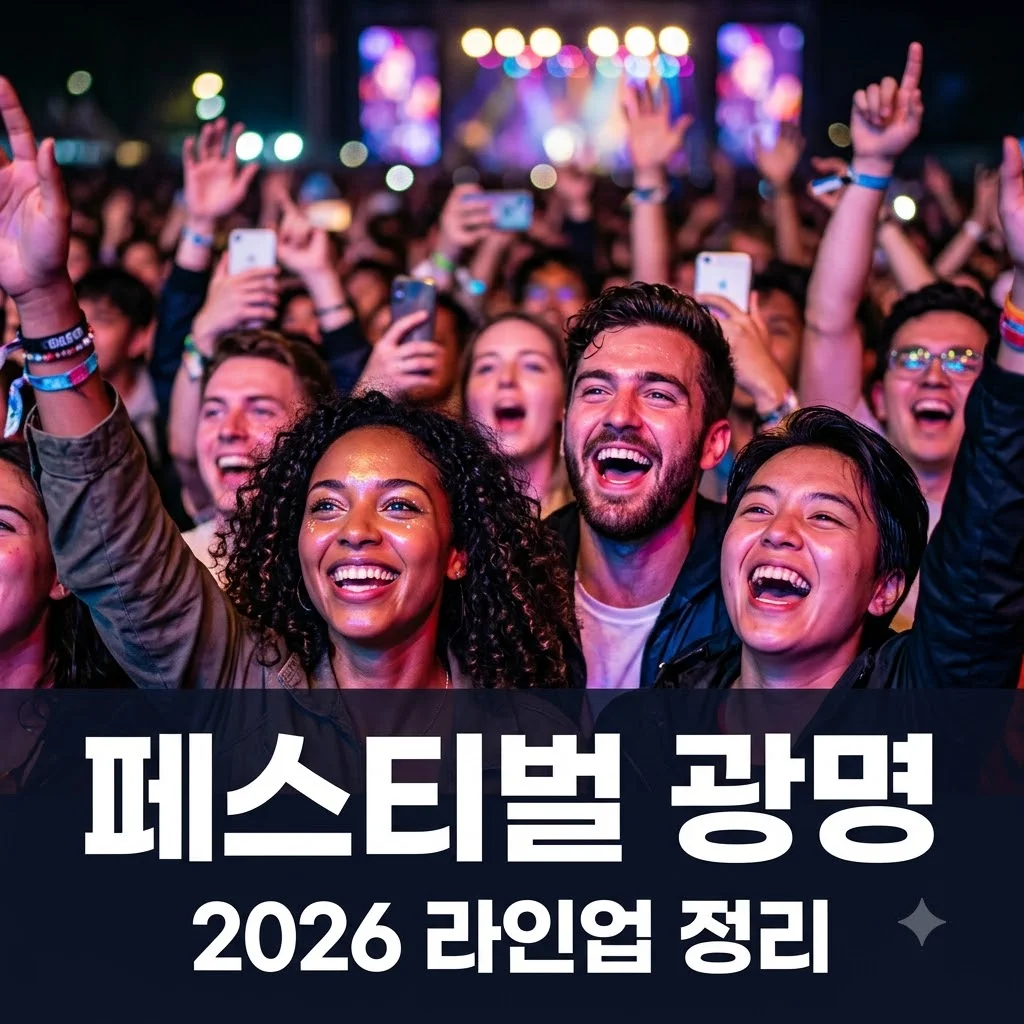 페스티벌 광명 2026 라인업 및 무료 입장 꿀팁 관람 가이드