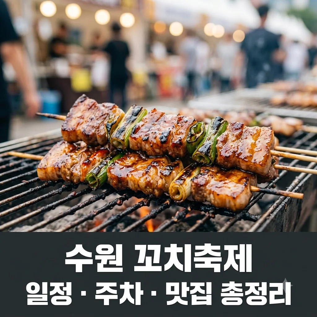 수원 꼬치축제 일정 주차 맛집 추천 완벽 정리
