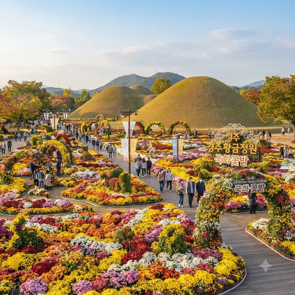 경주 황금정원 나들이, 가을의 낭만을 전하는 꽃들의 향연