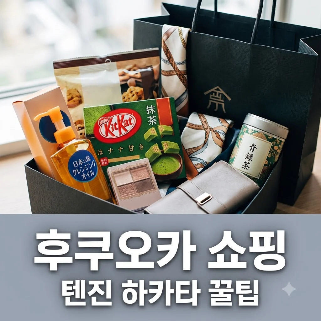 후쿠오카 쇼핑 코스 총정리! 텐진 하카타 필수 쇼핑리스트와 면세 꿀팁
