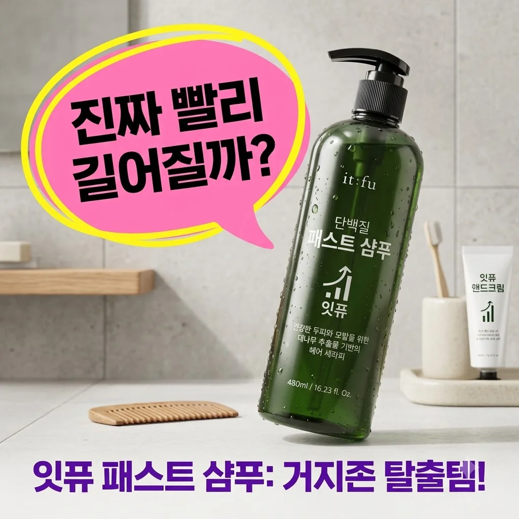 잇퓨 패스트 샴푸 머리빨리기르는법 거지존 탈출템 진짜 효과 있을까?