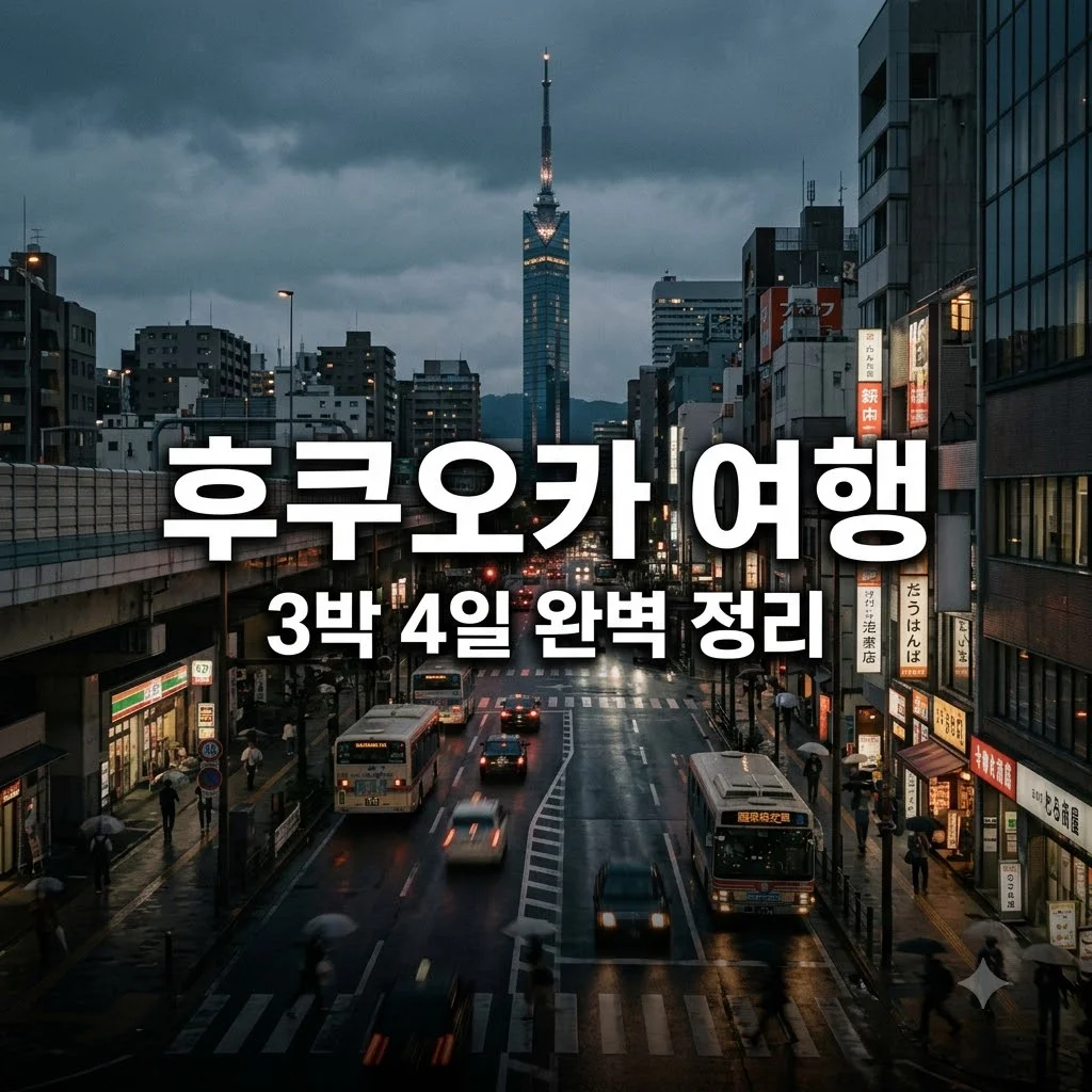후쿠오카 여행 추천 코스 3박 4일 완벽 정리