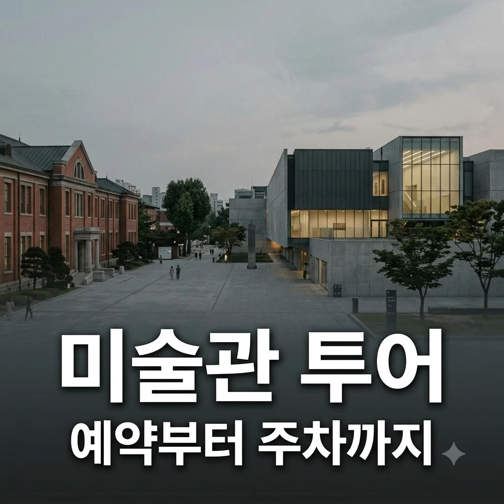 국립현대미술관 예약 주차 팁 3가지 완벽 정리