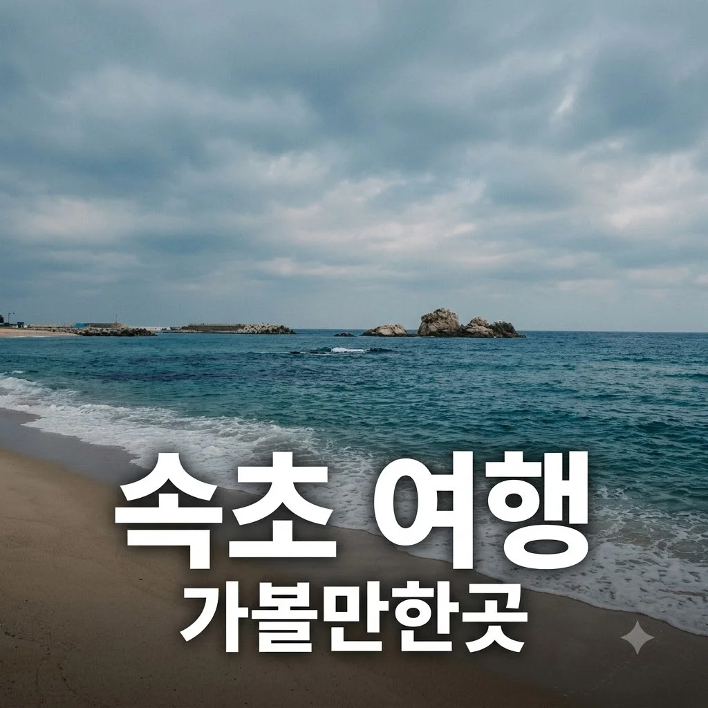 속초 가볼만한곳 당일치기 베스트 5 명소