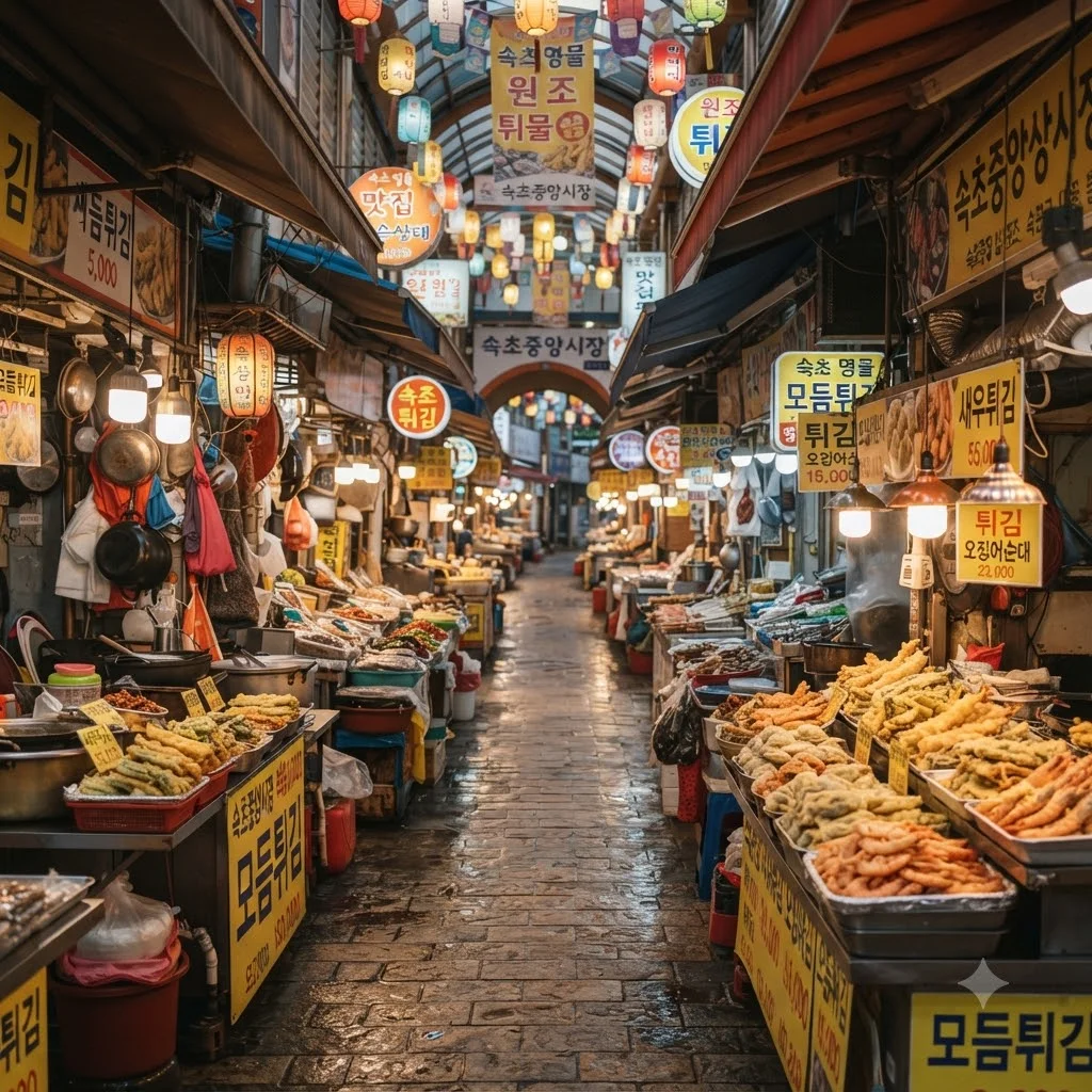 속초관광수산시장에서 무엇을 먹을까요?