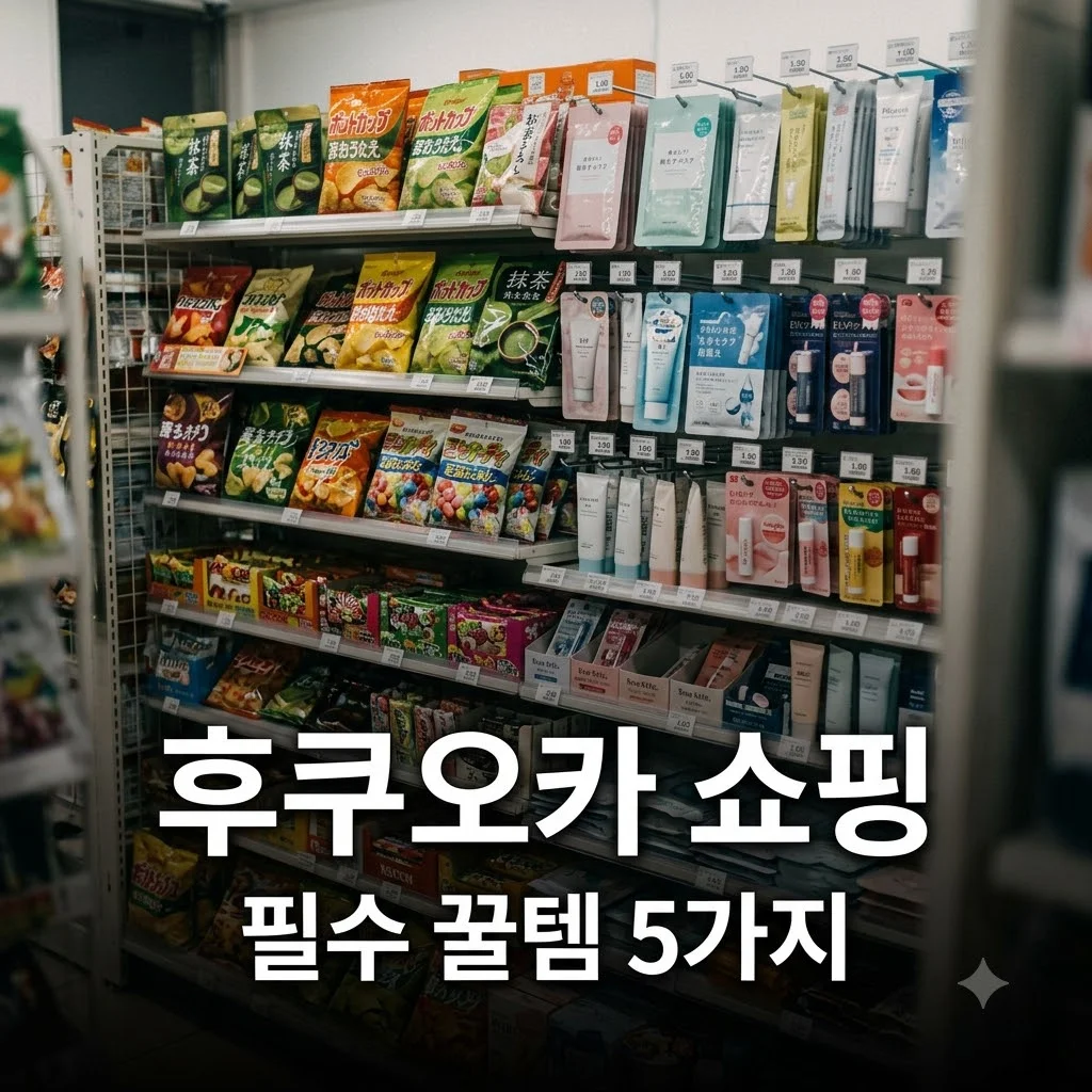 후쿠오카 쇼핑리스트 2026년 꼭 살 5가지 추천